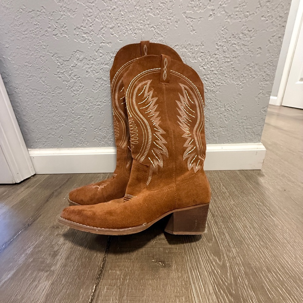Brown Western Cowboy Boots